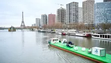 Zulu 06, péniche propulsée par de l'hydrogène vert - Crédit photo ©Gauthier Mignot - Sogestran
