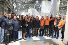 Salariés et direction de Skytech - Crédit photo ©L’Impartial