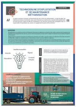 Fiche métier technicien/ne d’exploitation et de maintenance méthanisation