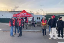 Site de Lubrisol, salariés en grève - Crédit photo © Karima Saïdi / France 3 Normandie