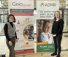 Juliette Duteurtre et sa collègue lance un appel au recrutement d’aide à domicilie en Pays de Bray - Crédit photo : Geiq Aide à domicile