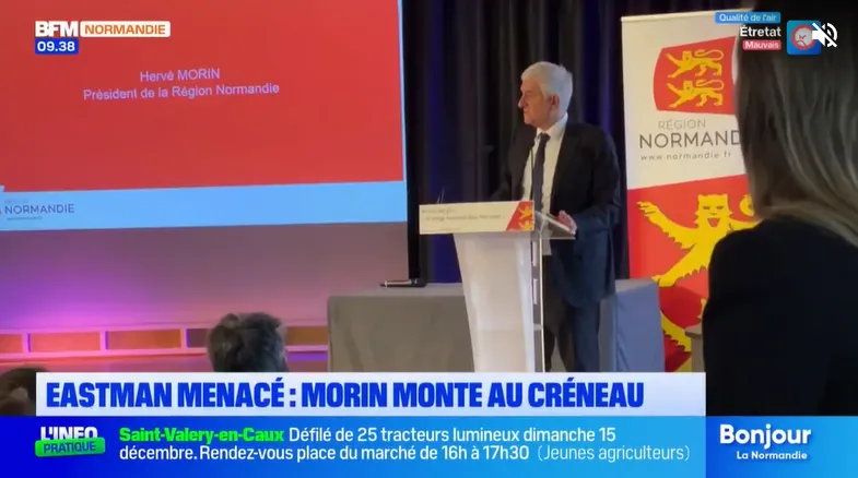 Le président du conseil régional, Hervé Morin