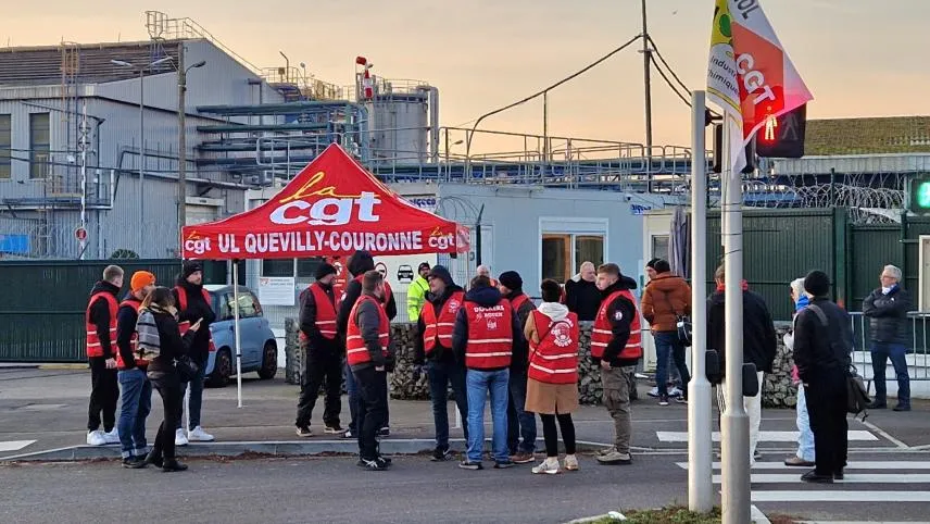 Rassemblement salariés - Crédit photo Paris Normandie/ Stéphanie
