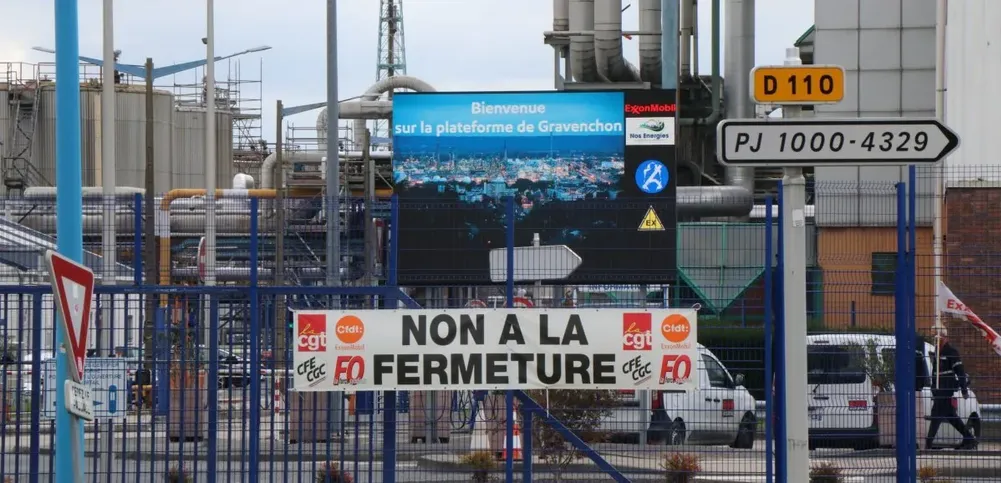 Image de l'usine ExxonMobil de Notre-Dame-de-Gravenchon - Crédit photo Cédric Thomire