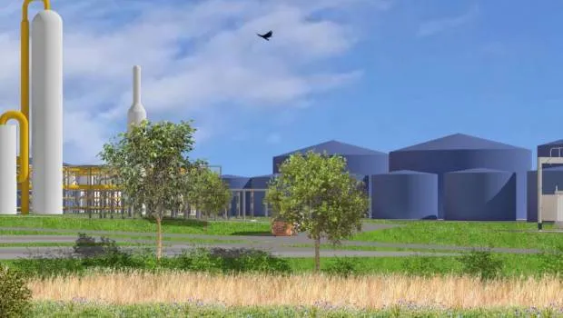 Image de silo et bâtiments industriels  / Crédit photo ©Verso Energy