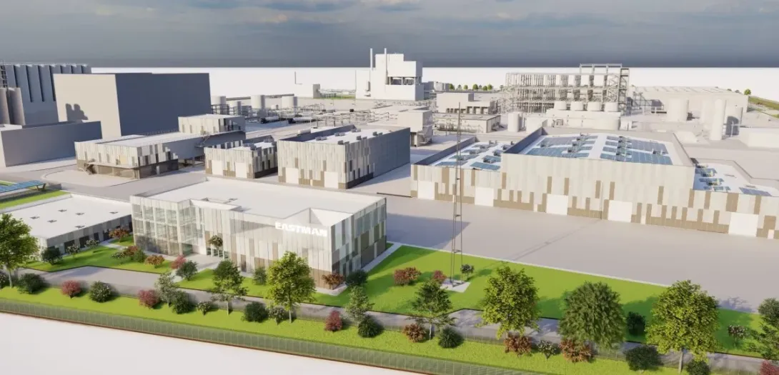 projet d'usine de recyclage des plastiques d'Eastman / Crédit photo : Archives Le Courrier Cauchois