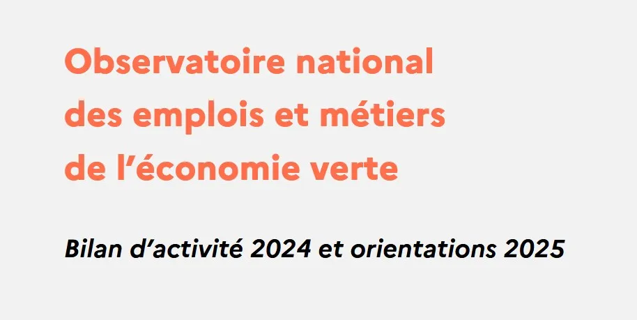Observatoire national des emplois et métiers de l’économie verte