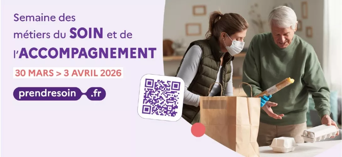 Affiche - Semaine des métiers du soin et de l'accompagnement