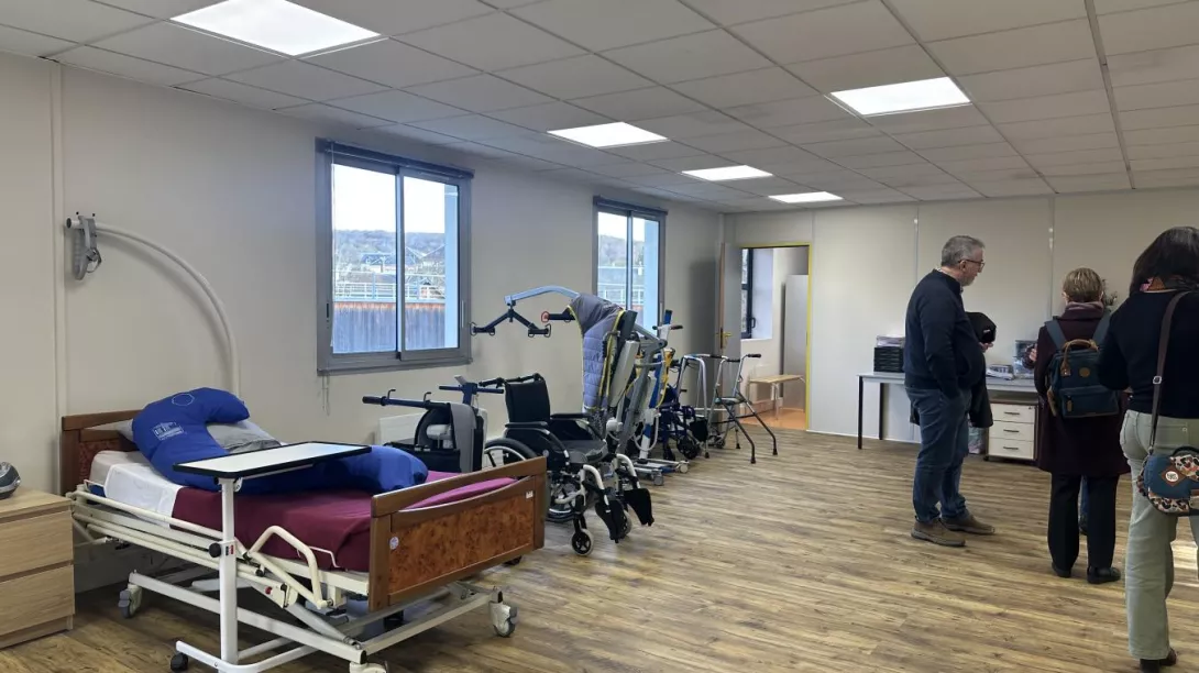 Matériel médical que les stagiaires utiliseront à domicile ou en structure - Crédit photo : Coline Poiret-Mellier / Paris-Normandie